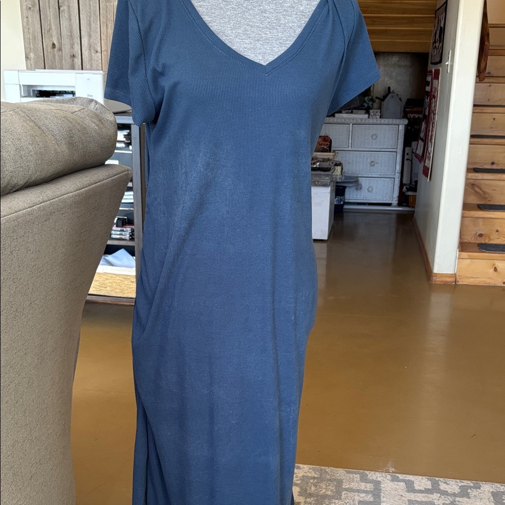 Isabel Maternity by Ingrid & Isabel Navy Midi Dress